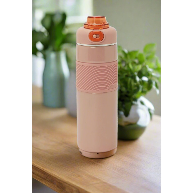 Pink Textured Water Bottle