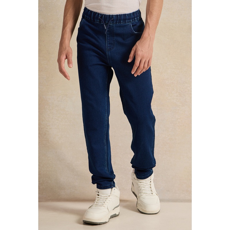 Senior Boys Blue Pull on  Jeans