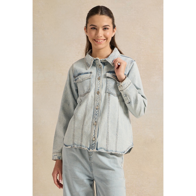 Senior Girls Blue Denim Jacket
