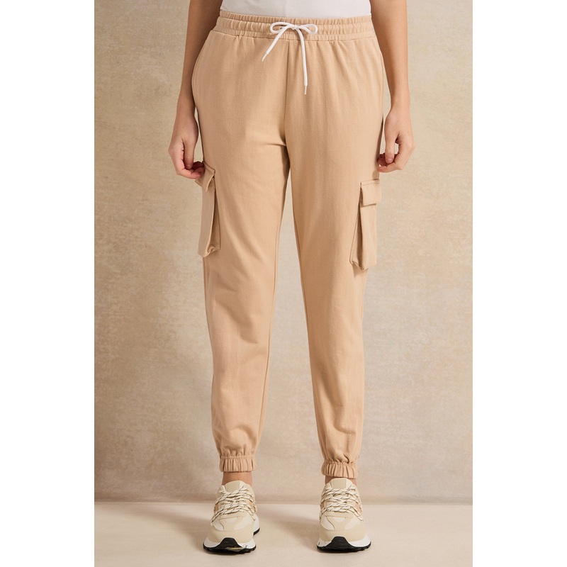 Women Beige Active Cargo Pant|UK8|UK10|UK12|UK14|UK16