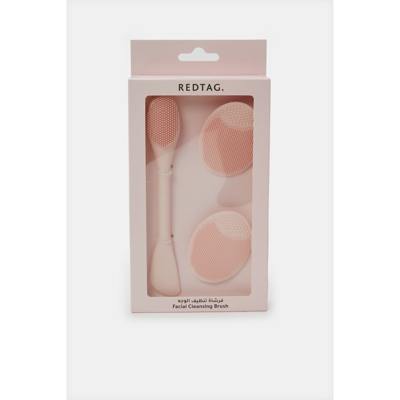 Women Pink Facial Cleansing Brush (3 Piece)