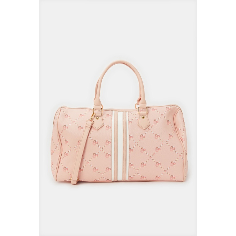 Women Pink Printed Hold All Bag