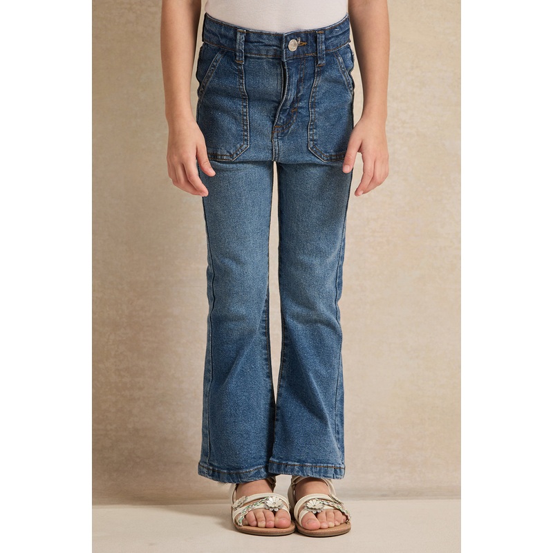 Girls Blue Flared Fit Jeans|2-3 Years|3-4 Years|4-5 Years|5-6 Years|6-7 Years|7-8 Years