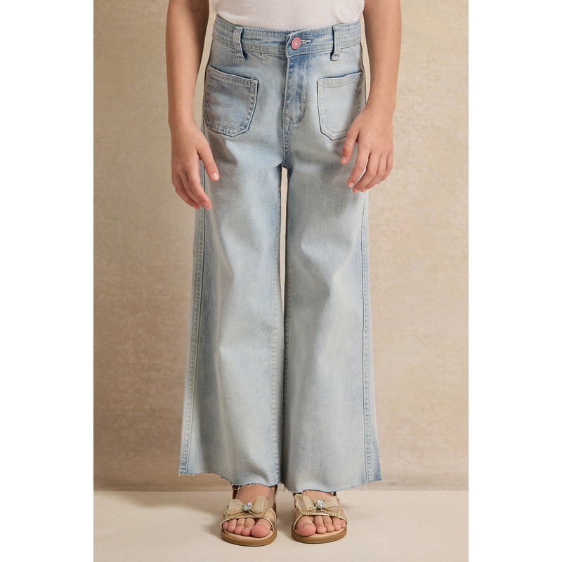 Girls Blue Straight Fit Jeans|2-3 Years|3-4 Years|4-5 Years|5-6 Years|6-7 Years|7-8 Years