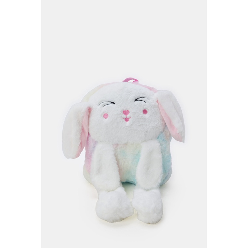 Multi Colour Character Faux Fur Backpack