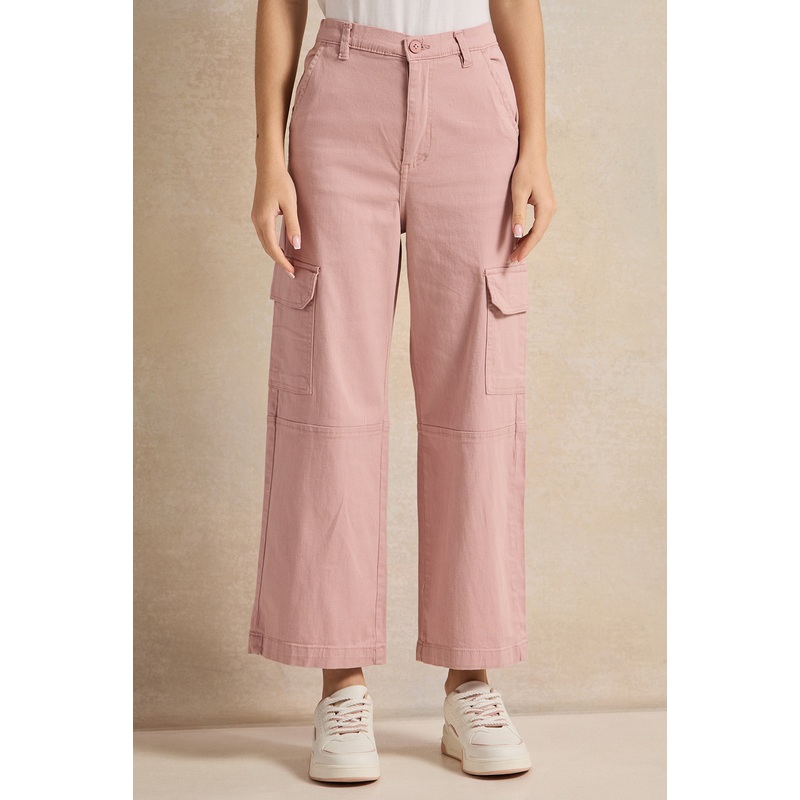 Senior Girls  Pink Cargo Pants