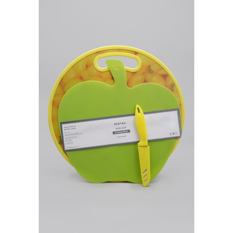 Yellow/Green Fiber Cutting Board Set (3 Pieces)
