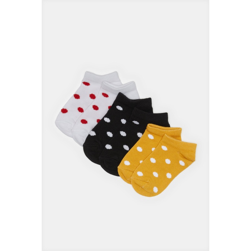 Infant Girls Assorted Ankle Length Socks (3 Pairs)