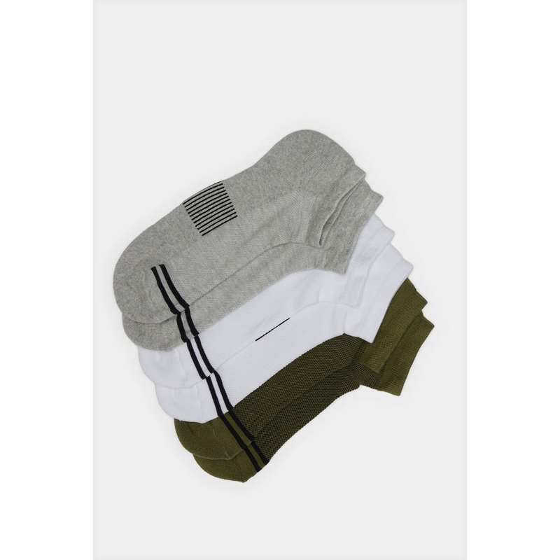 Men Assorted Striped Socks Set (3 Pairs)