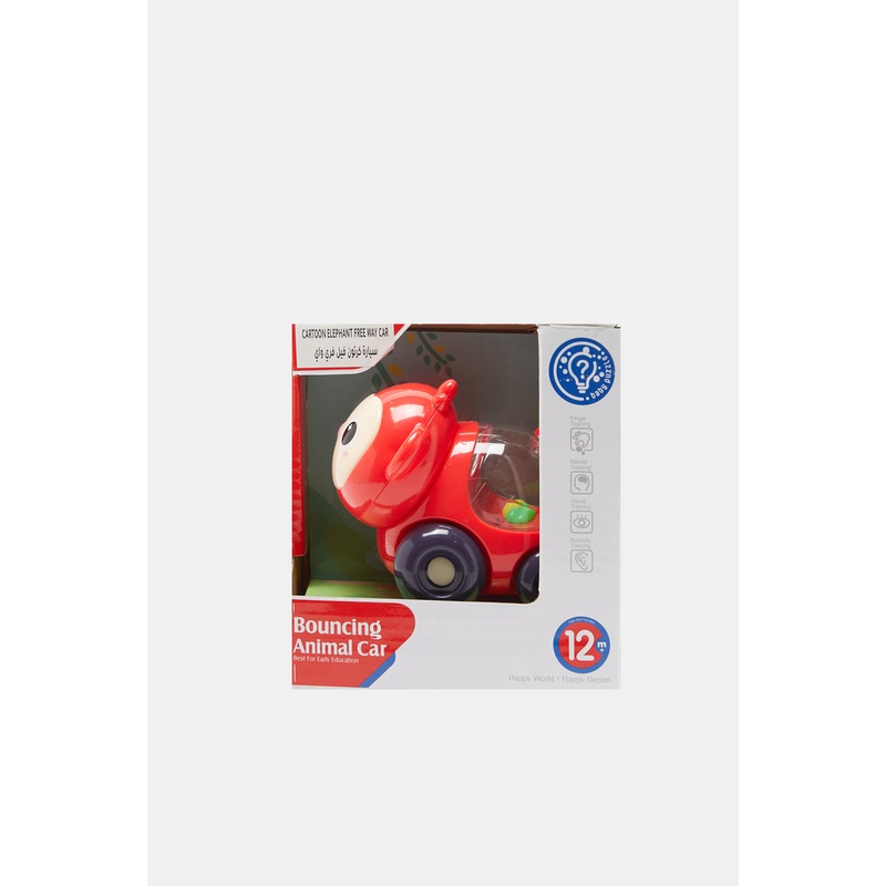 Red Cartoon Elephant Free Way Car