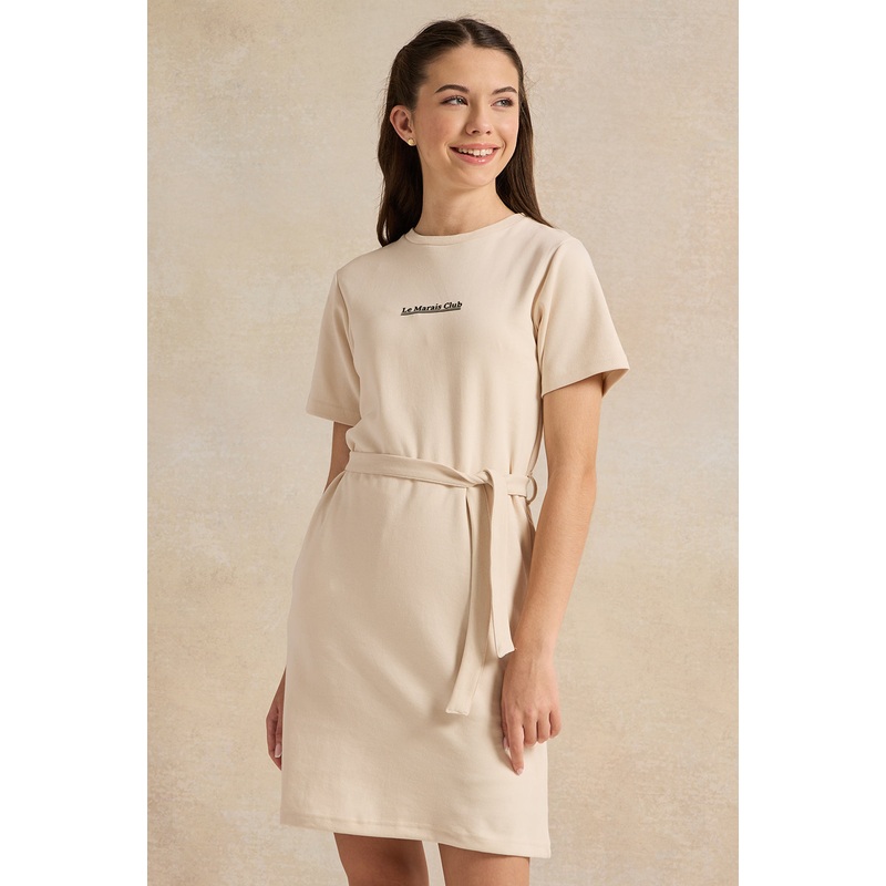 Senior Girls Beige Dress|8-9 Yrs (S)|9-10 Yrs (M)|11-12 Yrs (L)|13-14 Yrs (XL)|15-16 Yrs (XXL)