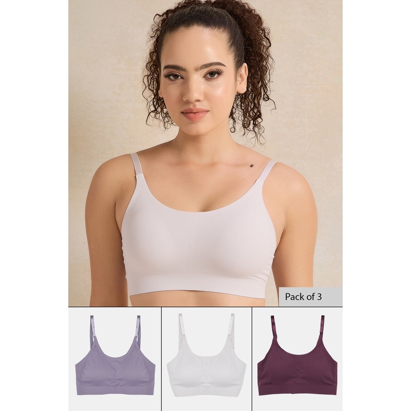 Women Assorted Comfort Bra Set (Pack of 3)