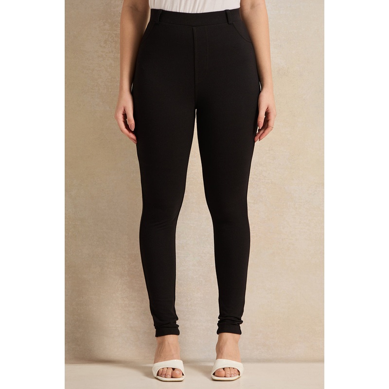 Women Black Full Length Leggings