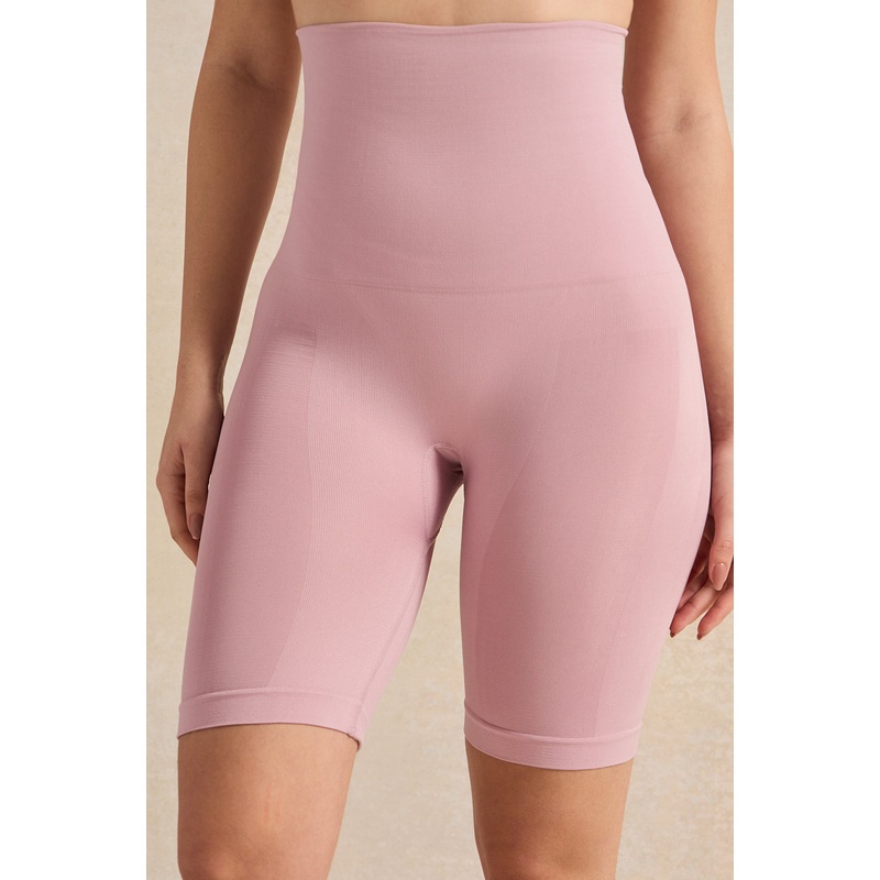 Women Pink Seamless Shapewear Brief