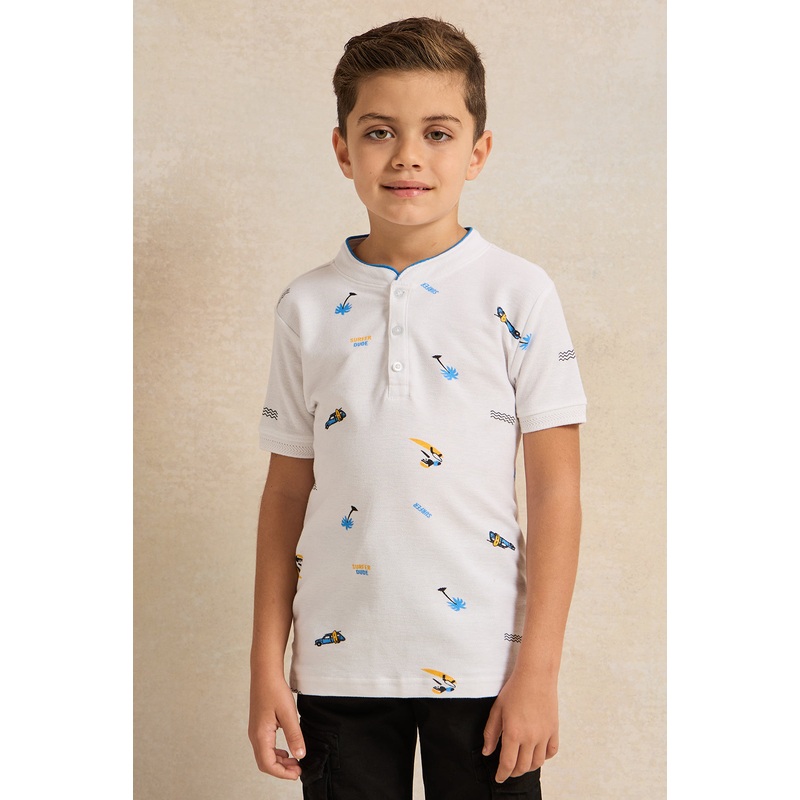 Boys White Polo T-Shirt|2-3 Years|3-4 Years|4-5 Years|5-6 Years|6-7 Years|7-8 Years