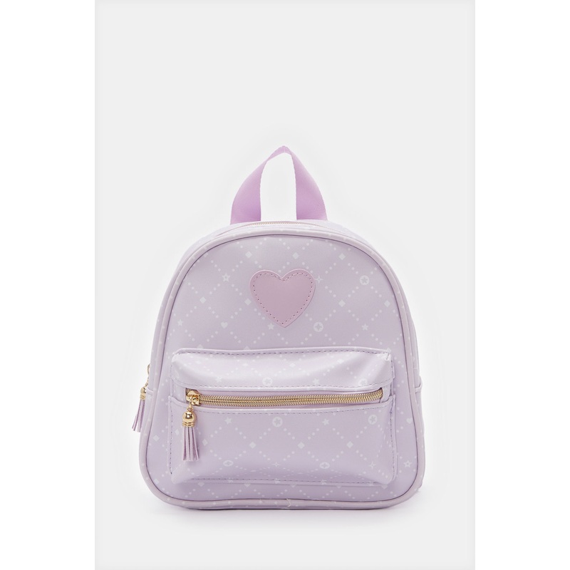 Girls Lilac Embellished Backpack