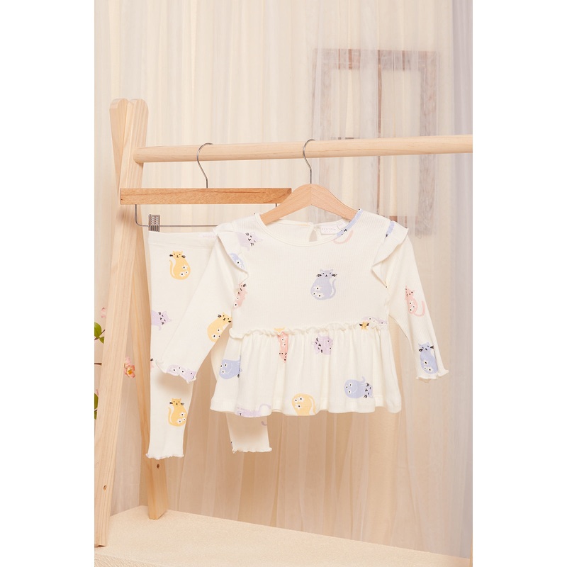 Infant Girls Pink Print Set (2 Piece)