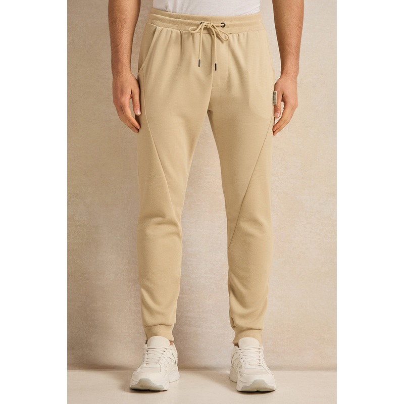 Men Beige Solid Track Pants|Small|Medium|Large|X-Large|XX-Large