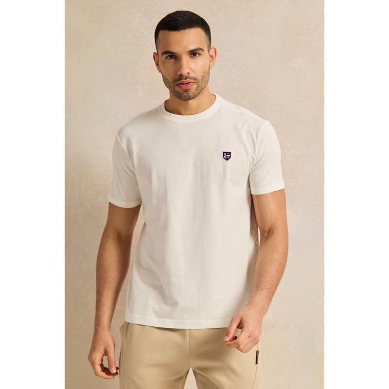 Men Ecru Printed T-Shirt|Small|Medium|Large|X-Large|XX-Large