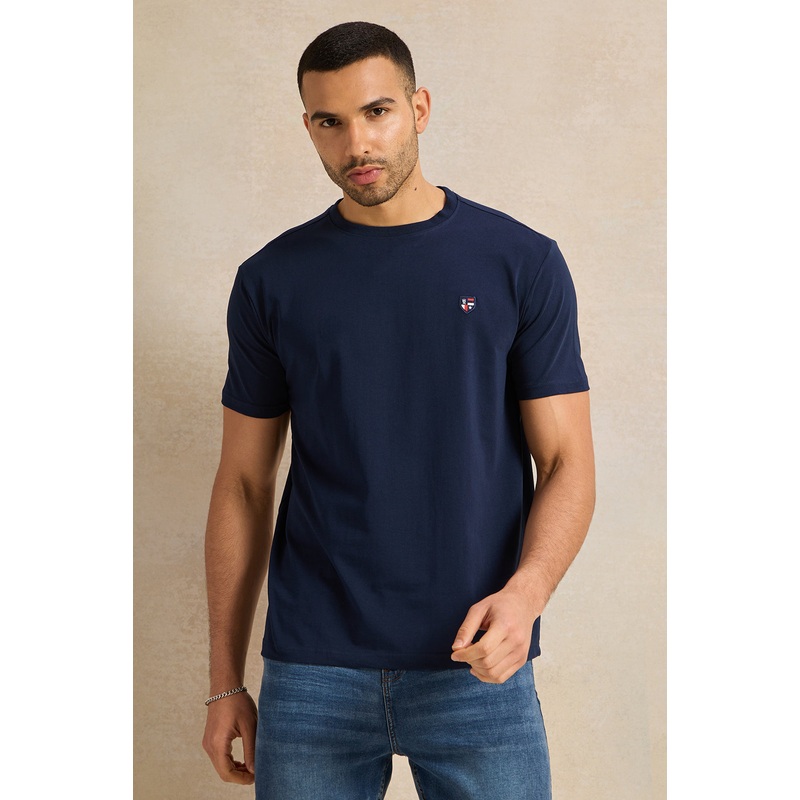 Men Navy Printed T-Shirt|Small|Medium|Large|X-Large|XX-Large