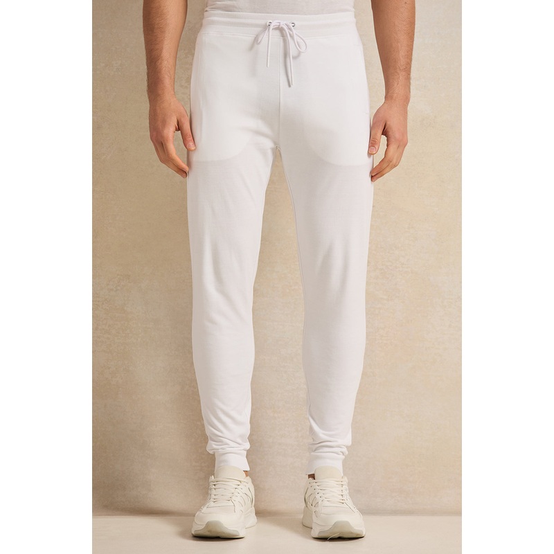 Men White Basic Track Pants|Small|Medium|Large|X-Large|XX-Large