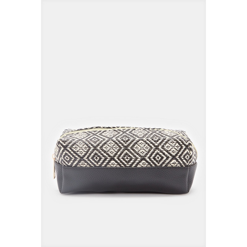 Women Black Cosmetic Pouch Bag