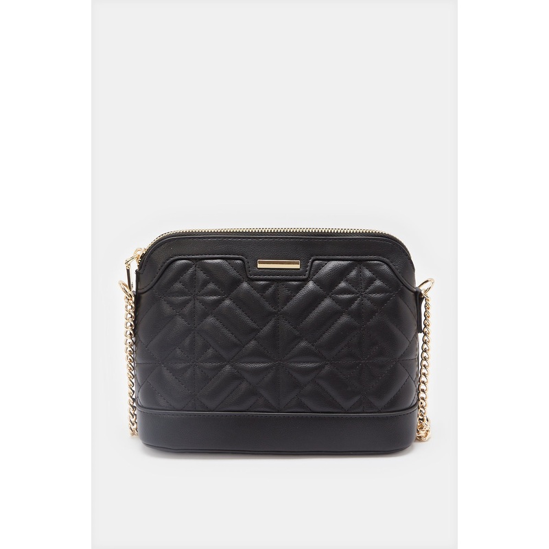 Women Black Embellished Cross Body Bag
