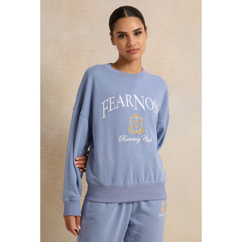Women Blue Printed Sweatshirt|UK8|UK10|UK12|UK14|UK16|UK18