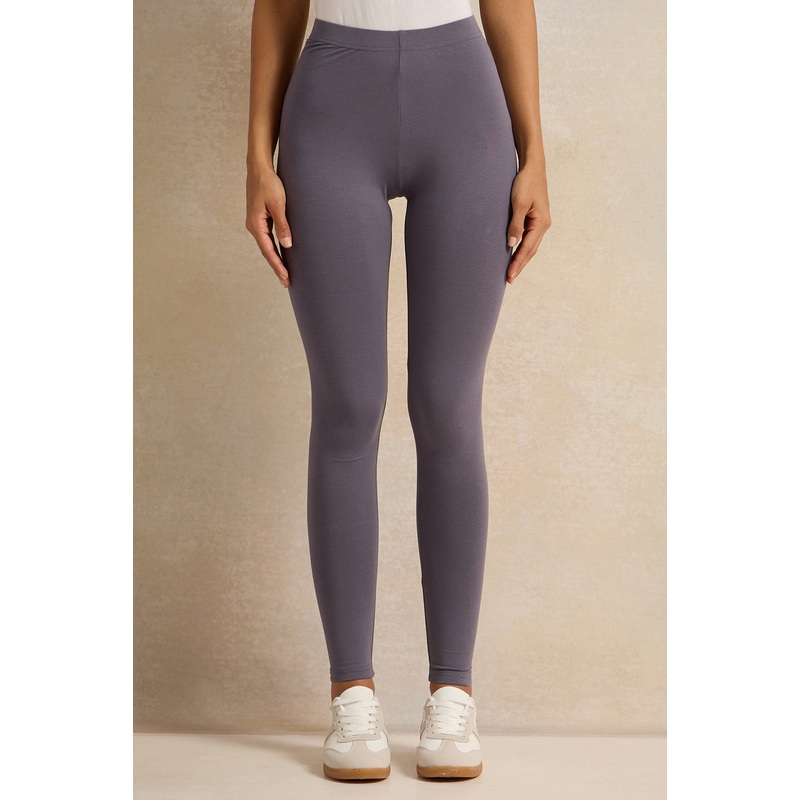 Women Charcoal Long Length Leggings