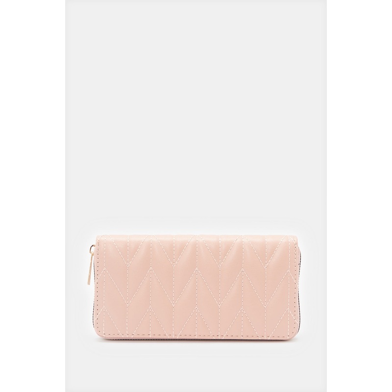 Women Pink Quilted Purse