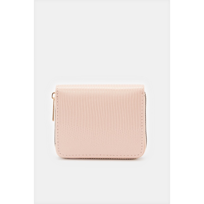 Women Pink Textured Purse