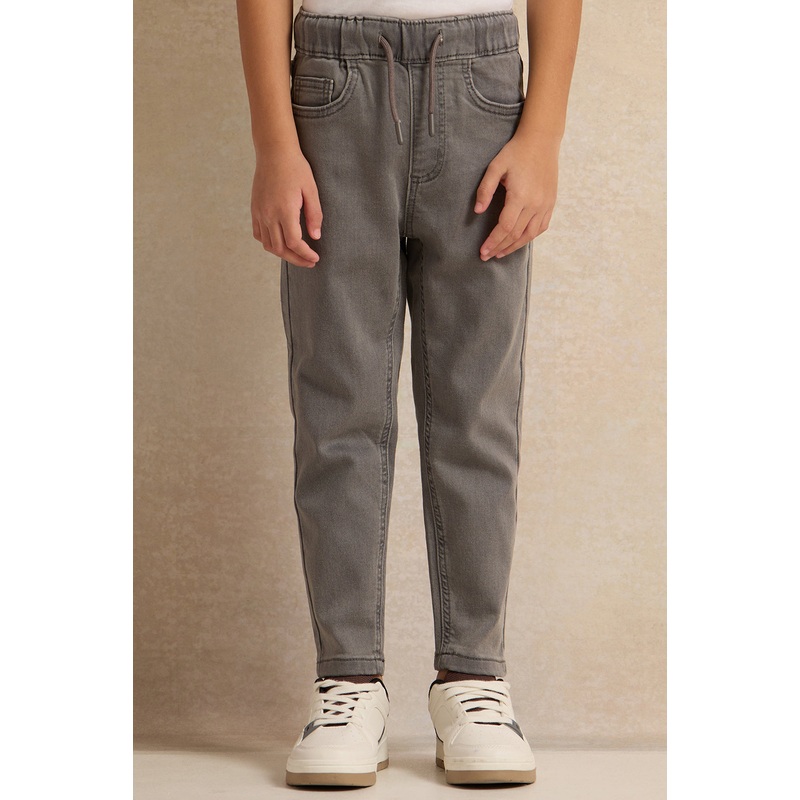 Boys Grey Pull-on Jeans|2-3 Years|3-4 Years|4-5 Years|5-6 Years|6-7 Years|7-8 Years