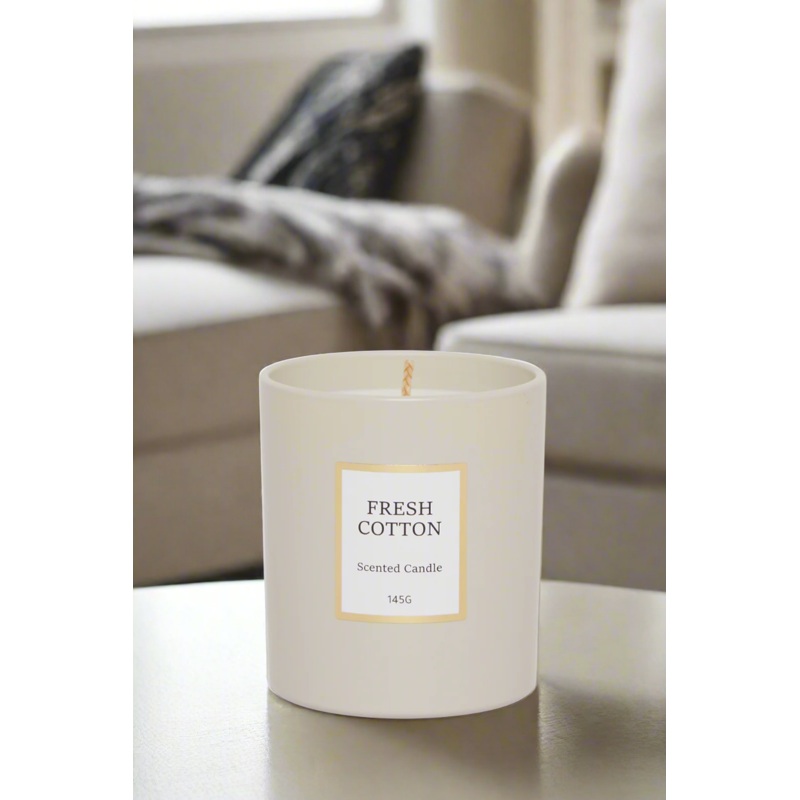 Fresh Cotton Scented Candle Jar