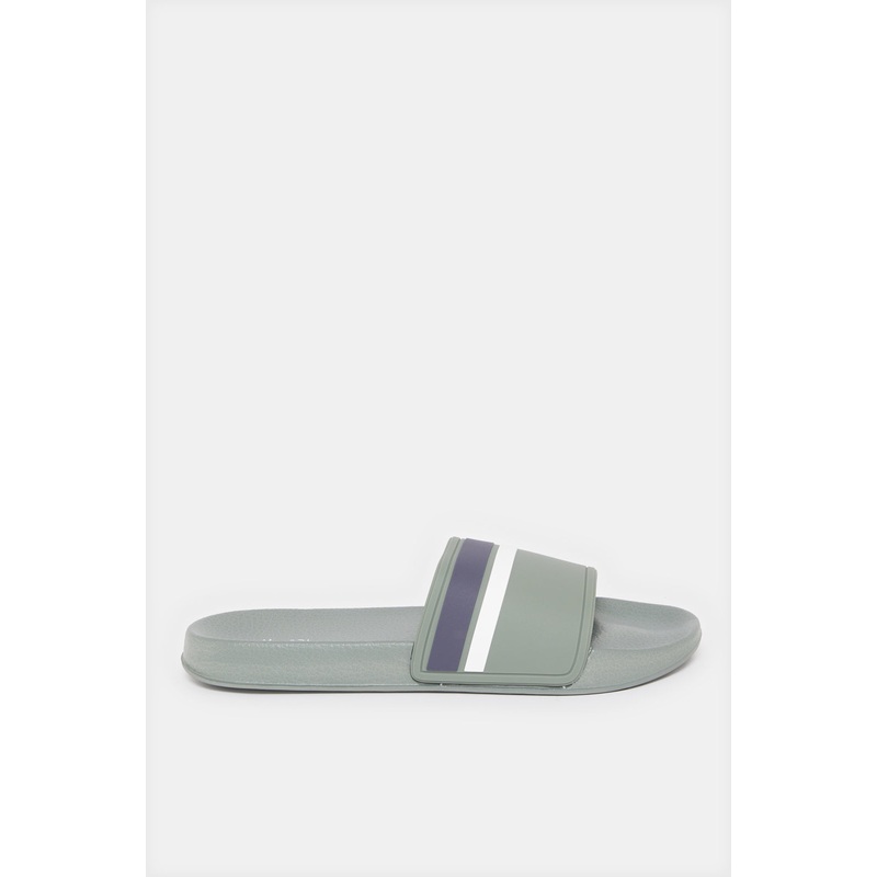 Men Mint Striped Slide|EU40|EU41|EU42|EU43|EU44|EU45