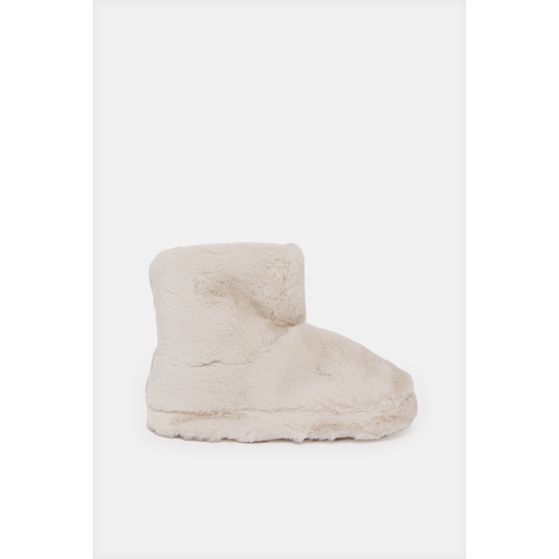 Women Beige Bootie Slipper|Small|Medium|Large