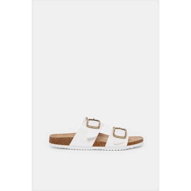 Women White Buckle Mule|EU36|EU37|EU38|EU39|EU40|EU41