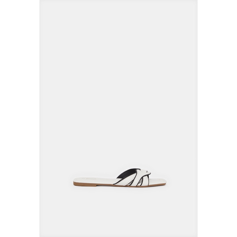 Women White Textured Mule|EU36|EU37|EU38|EU39|EU40|EU41