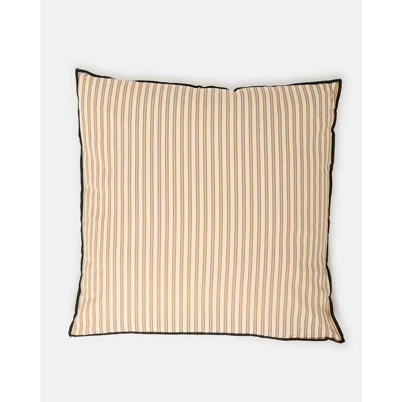 Beige Striped Cushion