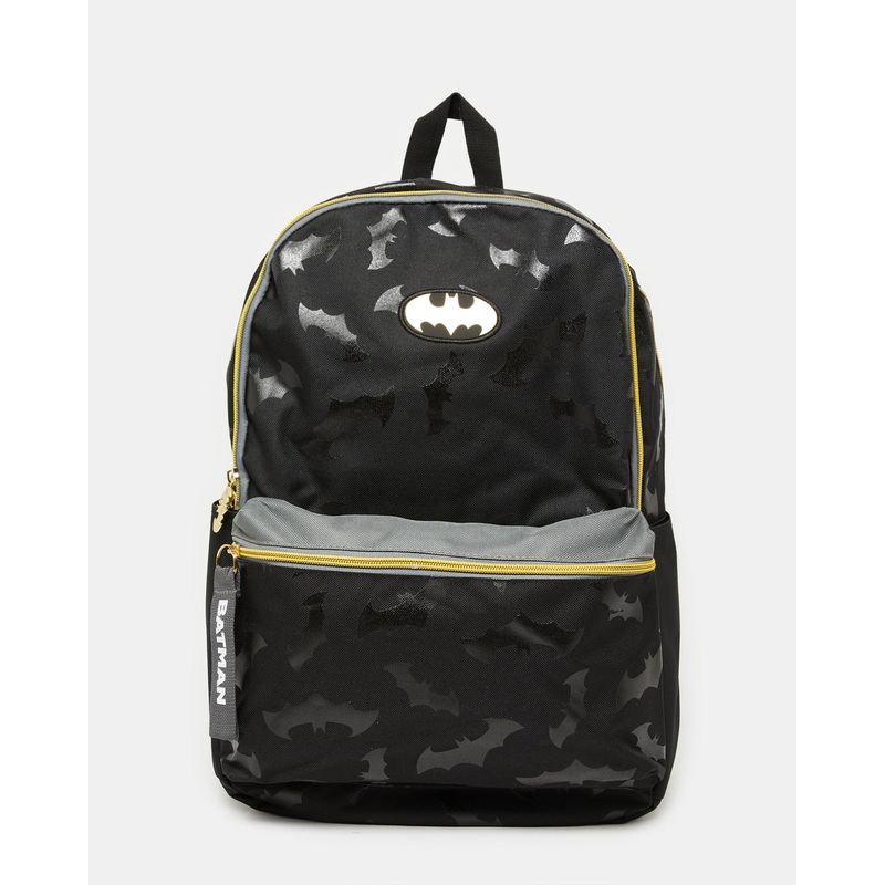 Boys Black Batman Print School Backpack (18 Inch)
