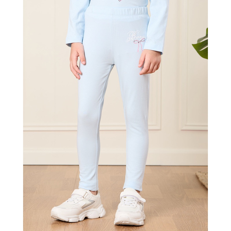 Girls Blue Printed Leggings|2-3 Years|3-4 Years|4-5 Years|5-6 Years|6-7 Years|7-8 Years
