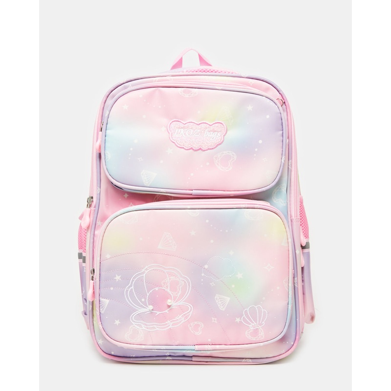 Girls Pink Stylish School Backpack (16Inch)