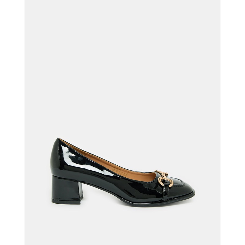Women Back Court Shoes With Buckle Trim