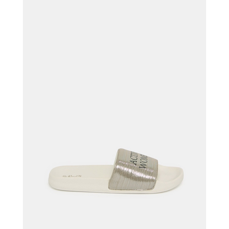 Women Grey Printed Slide|EU36|EU37|EU38|EU39|EU40|EU41