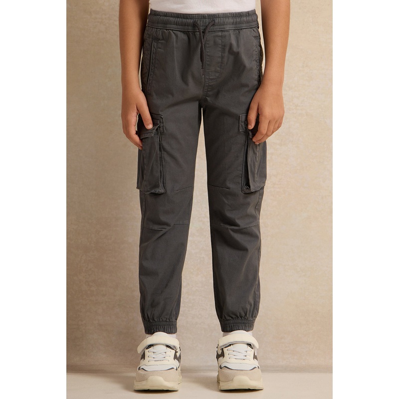 Boys Grey Cargo Jogger|2-3 Years|3-4 Years|4-5 Years|5-6 Years|6-7 Years|7-8 Years