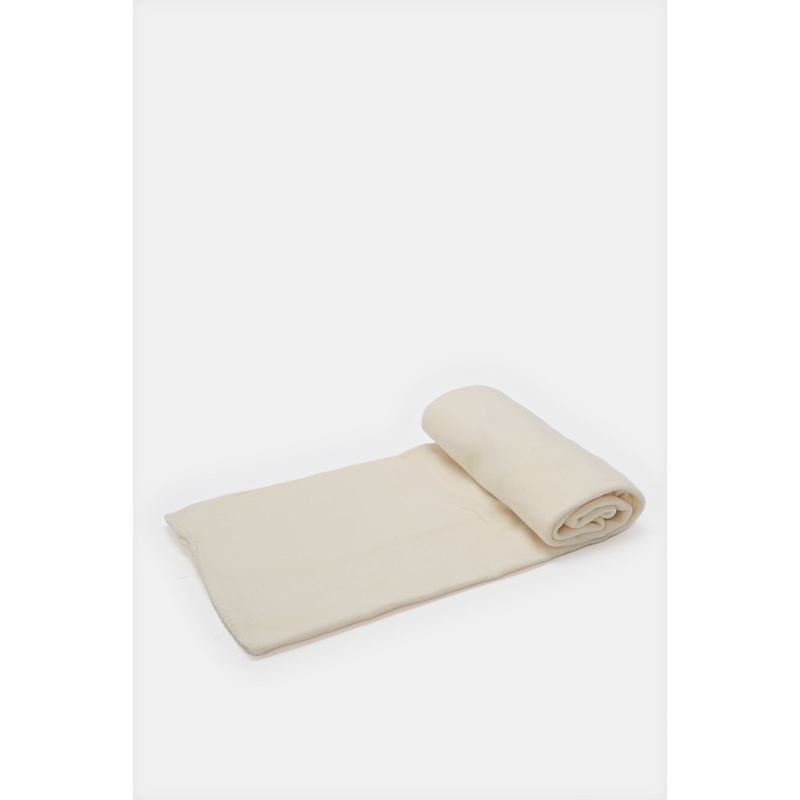 Cream Fleece Blanket (Single Size)