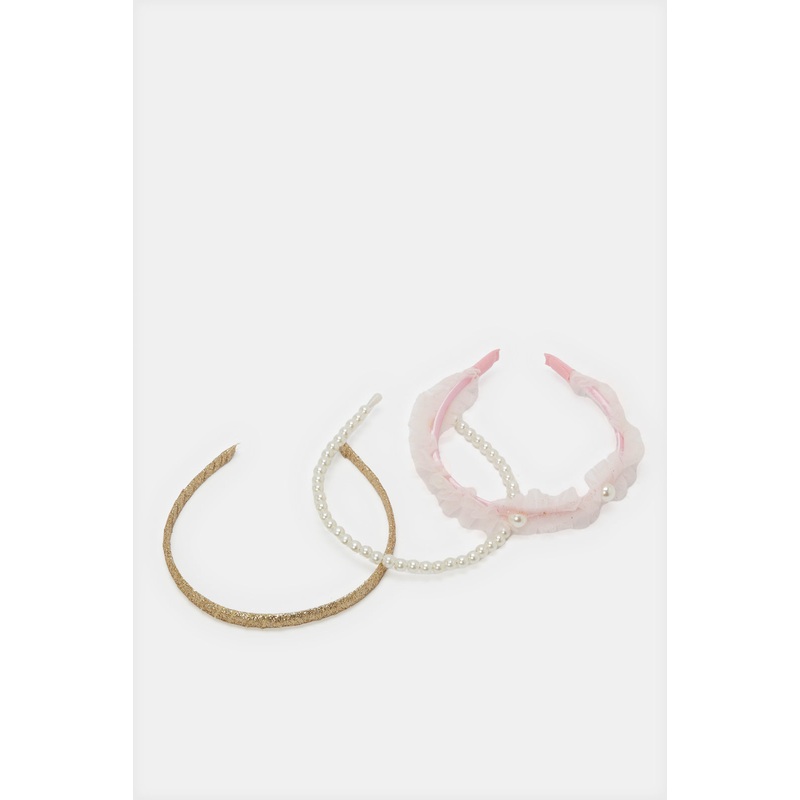 Girls Assorted Embellished Headband Set (3 Piece)