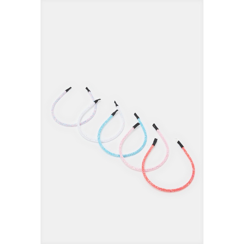 Girls Assorted Embellished Headband Set (5 Piece)
