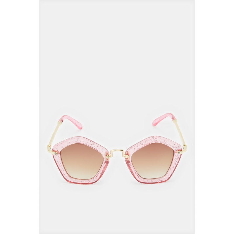 Girls Pink Embellished Cat Eye Sunglasses