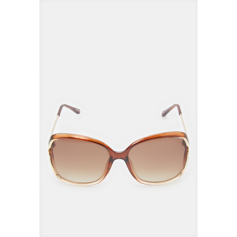 Women Brown Oversize Sunglasses
