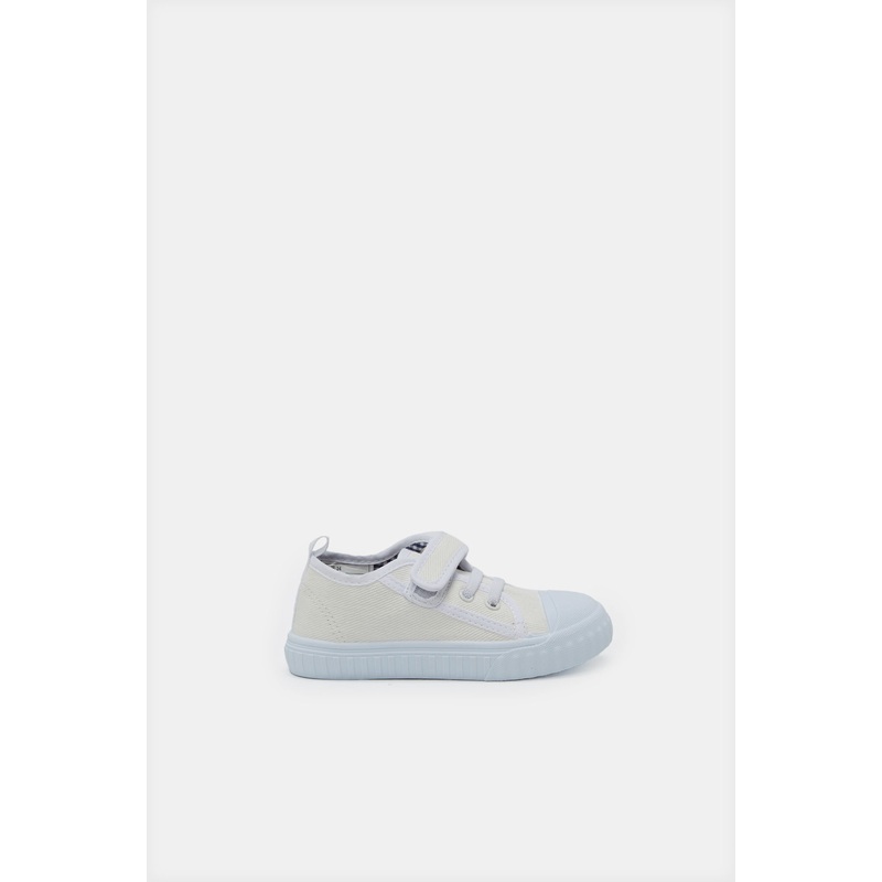 Infant Boys White Velcro Strap Sneakers
